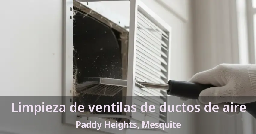 Limpieza de ventilas de ductos de aire Paddy Heights, Mesquite - TX