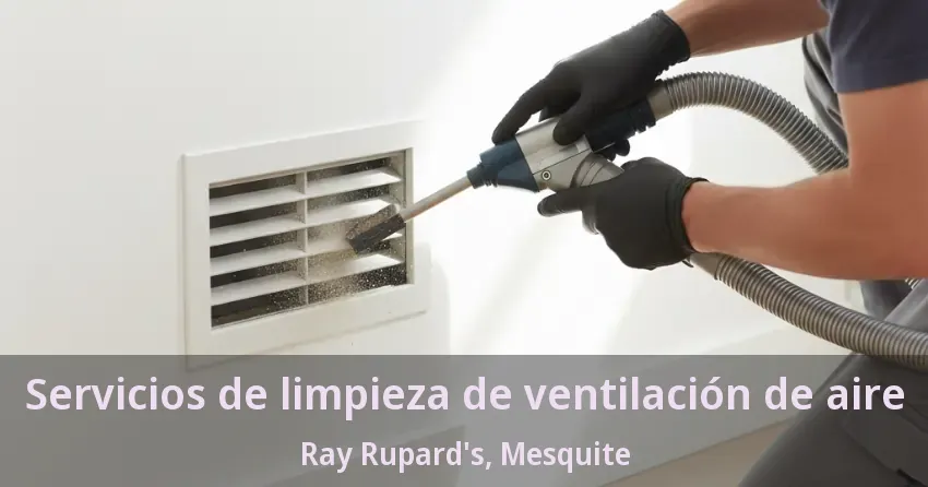 Servicios de limpieza de ventilación de aire Ray Rupard's, Mesquite - TX