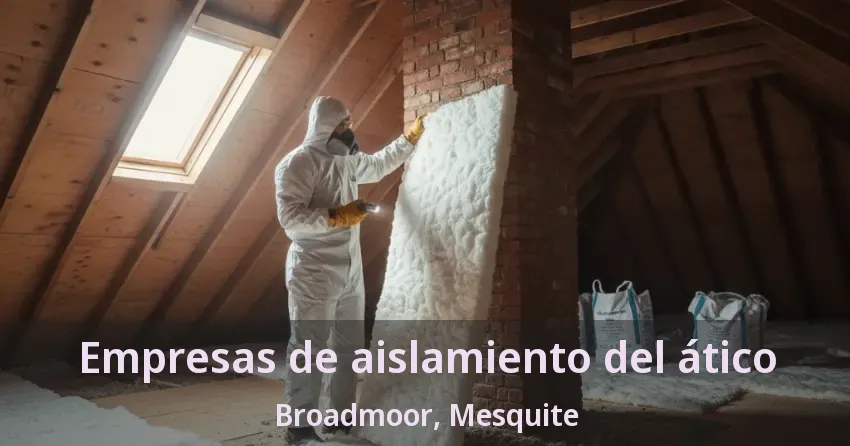 Empresas de aislamiento del ático Broadmoor, Mesquite - TX