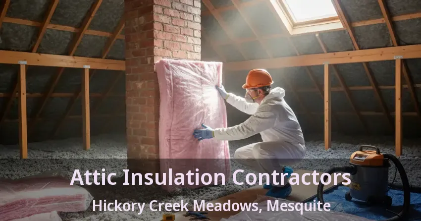 Attic Insulation Contractors Hickory Creek Meadows, Mesquite - TX