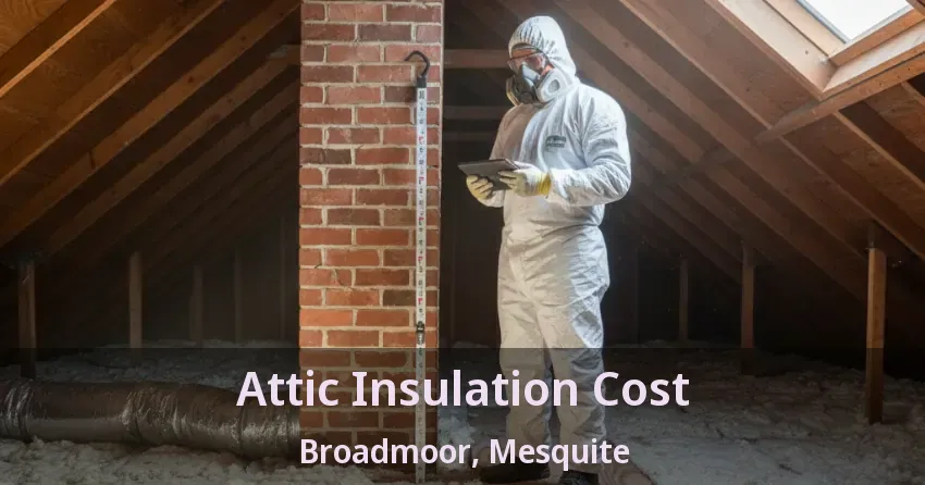 Attic Insulation Cost Broadmoor, Mesquite - TX