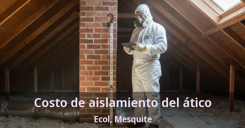 Costo de aislamiento del ático Ecol, Mesquite - TX