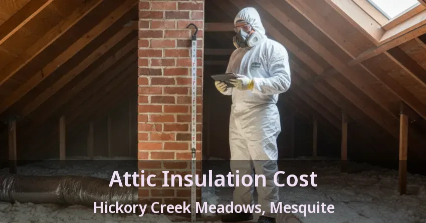 Attic Insulation Cost Hickory Creek Meadows, Mesquite - TX