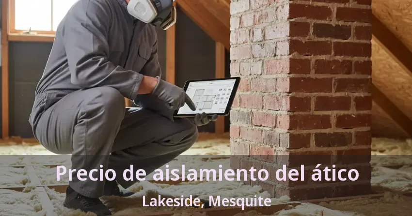 Precio de aislamiento del ático Lakeside, Mesquite - TX