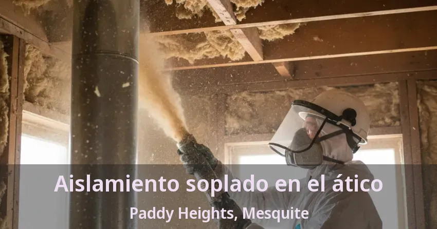 Aislamiento soplado en el ático Paddy Heights, Mesquite - TX
