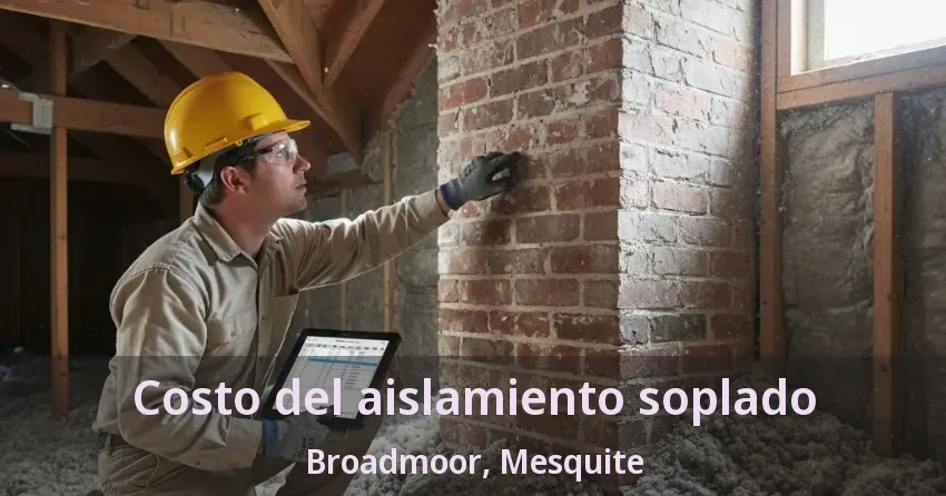 Costo del aislamiento soplado Broadmoor, Mesquite - TX