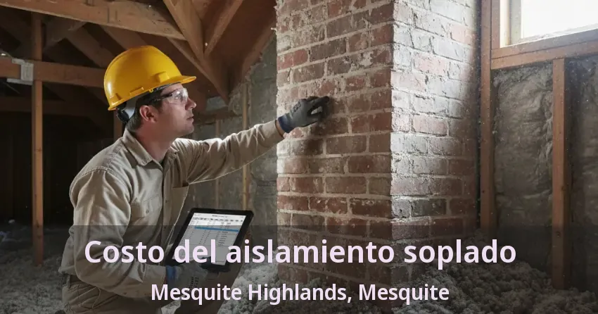Costo del aislamiento soplado Mesquite Highlands, Mesquite - TX