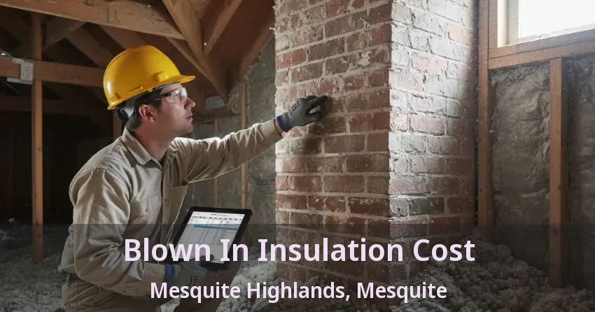 Blown In Insulation Cost Mesquite Highlands, Mesquite - TX