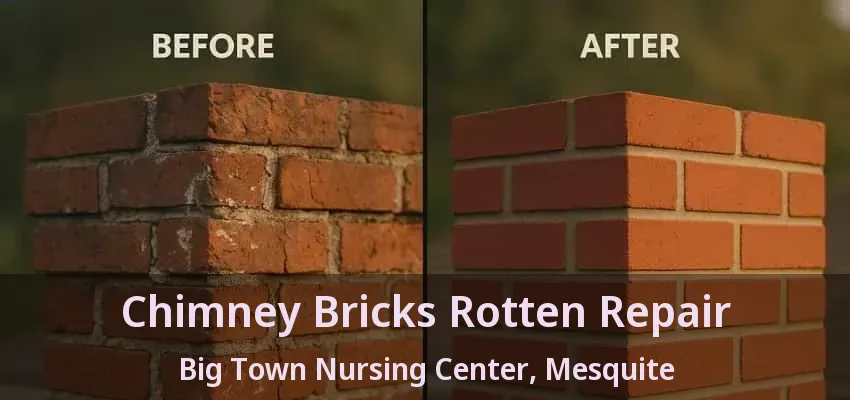 Chimney Bricks Rotten Repair Big Town Nursing Center, Mesquite - TX Chimney Bricks Rotten Repair Big Town Nursing Center, Mesquite - TX