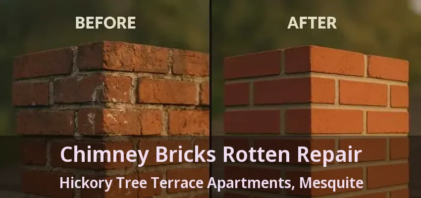 Chimney Bricks Rotten Repair Hickory Tree Terrace Apartments, Mesquite - TX