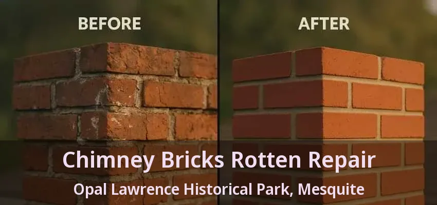 Chimney Bricks Rotten Repair Opal Lawrence Historical Park, Mesquite - TX Chimney Bricks Rotten Repair Opal Lawrence Historical Park, Mesquite - TX