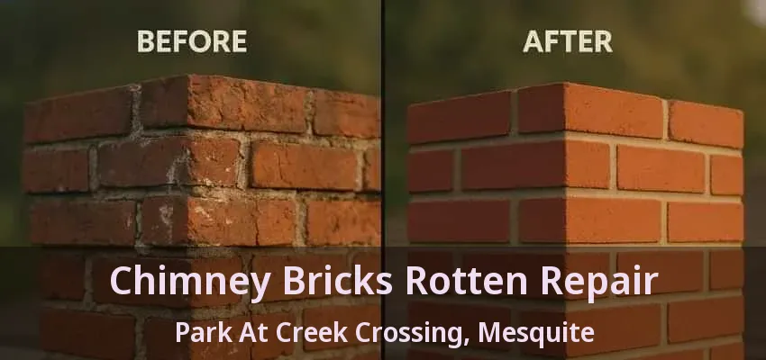 Chimney Bricks Rotten Repair Park At Creek Crossing, Mesquite - TX Chimney Bricks Rotten Repair Park At Creek Crossing, Mesquite - TX