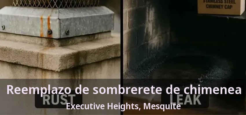 Reemplazo de sombrerete de chimenea Executive Heights, Mesquite - TX