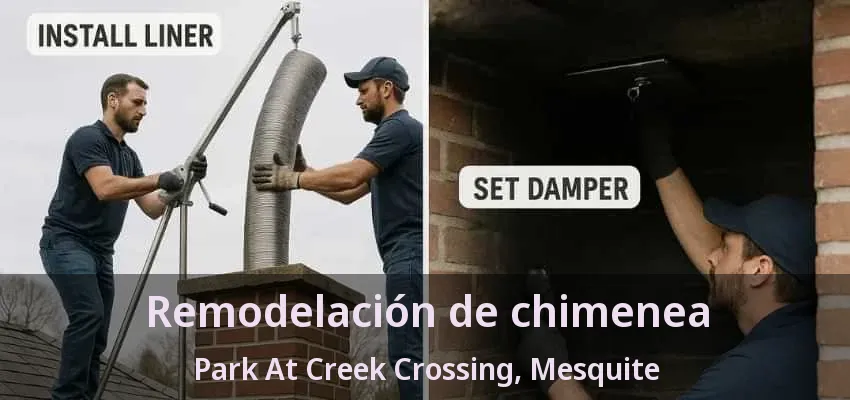 Remodelación de chimenea Park At Creek Crossing, Mesquite - TX