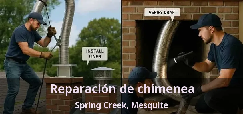 Reparación de chimenea Spring Creek, Mesquite - TX