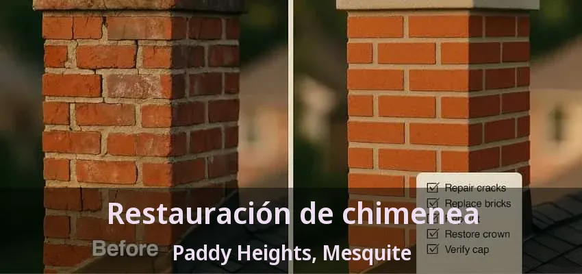 Restauración de chimenea Paddy Heights, Mesquite - TX