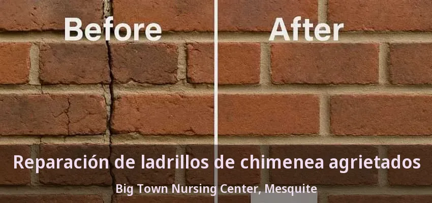 Reparación de ladrillos de chimenea agrietados Big Town Nursing Center, Mesquite - TX