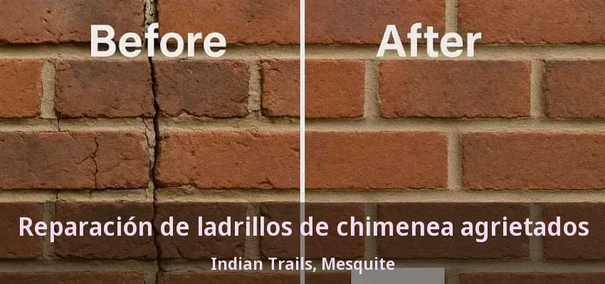 Reparación de ladrillos de chimenea agrietados Indian Trails, Mesquite - TX