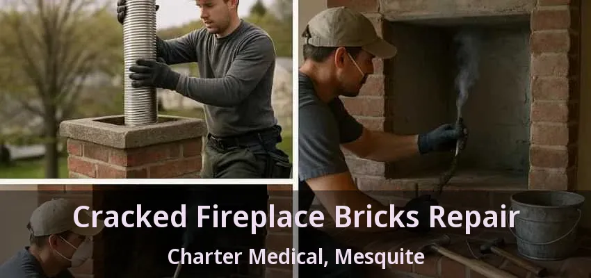 Cracked Fireplace Bricks Repair Charter Medical, Mesquite - TX Cracked Fireplace Bricks Repair Charter Medical, Mesquite - TX