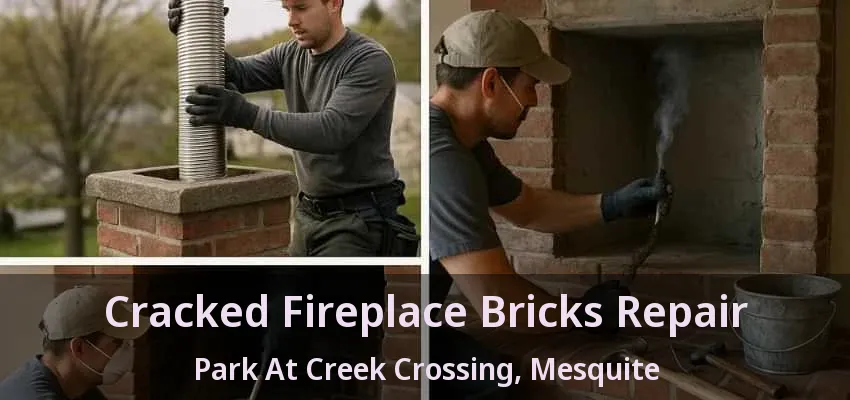 Cracked Fireplace Bricks Repair Park At Creek Crossing, Mesquite - TX Cracked Fireplace Bricks Repair Park At Creek Crossing, Mesquite - TX