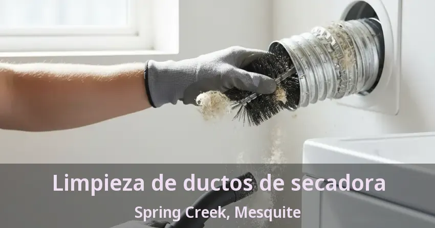 Limpieza de ductos de secadora Spring Creek, Mesquite - TX