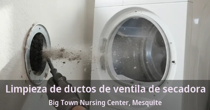 Limpieza de ductos de ventila de secadora Big Town Nursing Center, Mesquite - TX