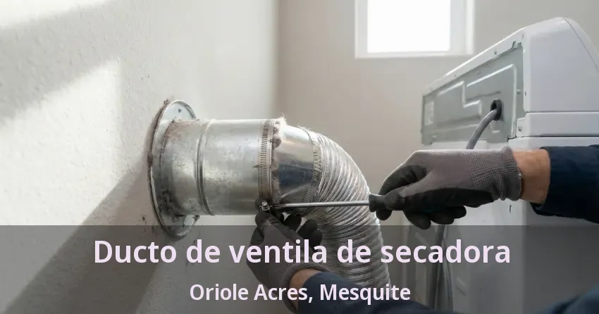 Ducto de ventila de secadora Oriole Acres, Mesquite - TX