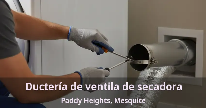 Ductería de ventila de secadora Paddy Heights, Mesquite - TX