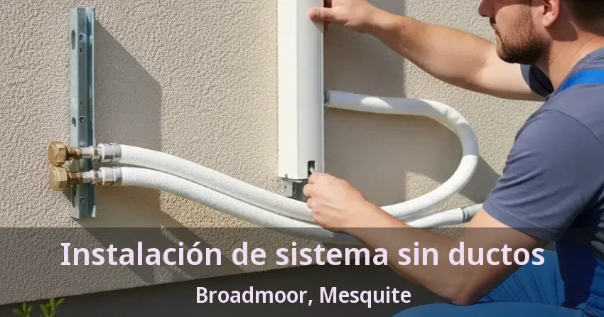 Instalación de sistema sin ductos Broadmoor, Mesquite - TX