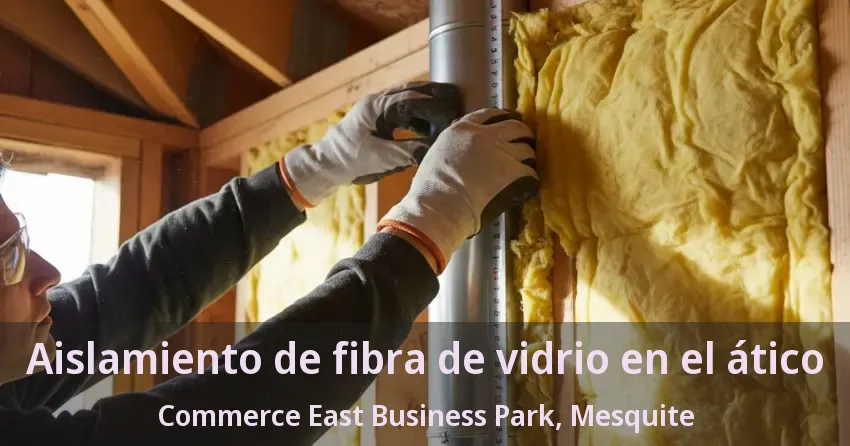 Aislamiento de fibra de vidrio en el ático Commerce East Business Park, Mesquite - TX