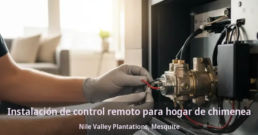 Instalación de control remoto para hogar de chimenea Nile Valley Plantations, Mesquite - TX