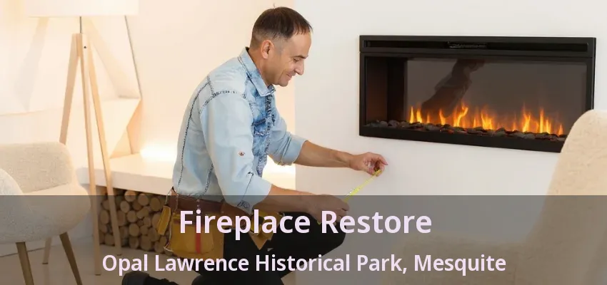 Fireplace Restore Opal Lawrence Historical Park, Mesquite - TX