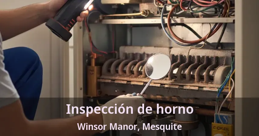 Inspección de horno Winsor Manor, Mesquite - TX Inspección de horno Winsor Manor, Mesquite - TX