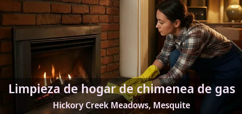 Limpieza de hogar de chimenea de gas Hickory Creek Meadows, Mesquite - TX