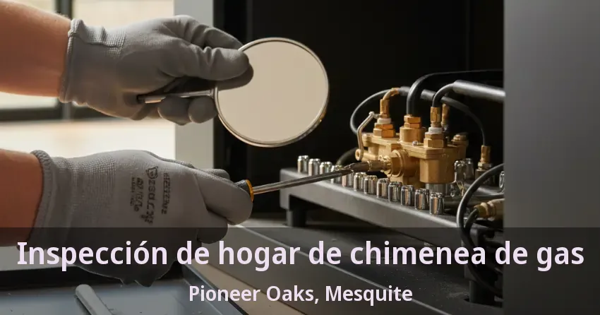 Inspección de hogar de chimenea de gas Pioneer Oaks, Mesquite - TX