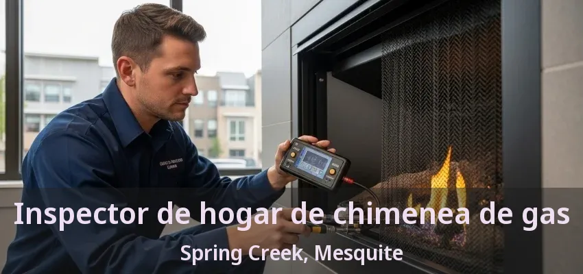 Inspector de hogar de chimenea de gas Spring Creek, Mesquite - TX