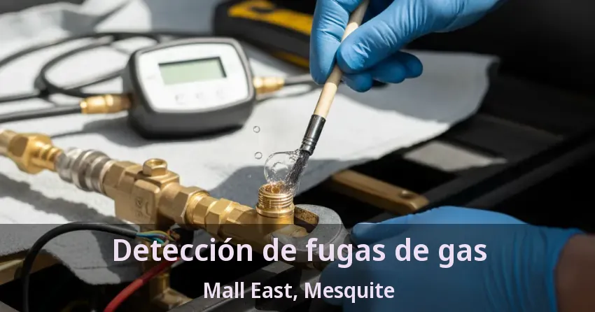 Detección de fugas de gas Mall East, Mesquite - TX