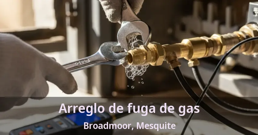 Arreglo de fuga de gas Broadmoor, Mesquite - TX