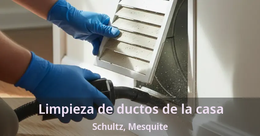 Limpieza de ductos de la casa Schultz, Mesquite - TX