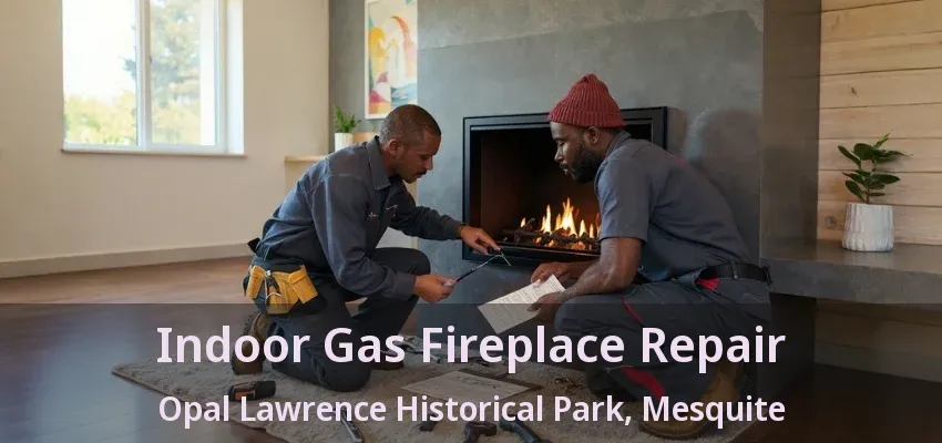 Indoor Gas Fireplace Repair Opal Lawrence Historical Park, Mesquite - TX