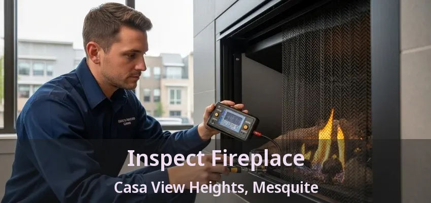 Inspect Fireplace Casa View Heights, Mesquite - TX