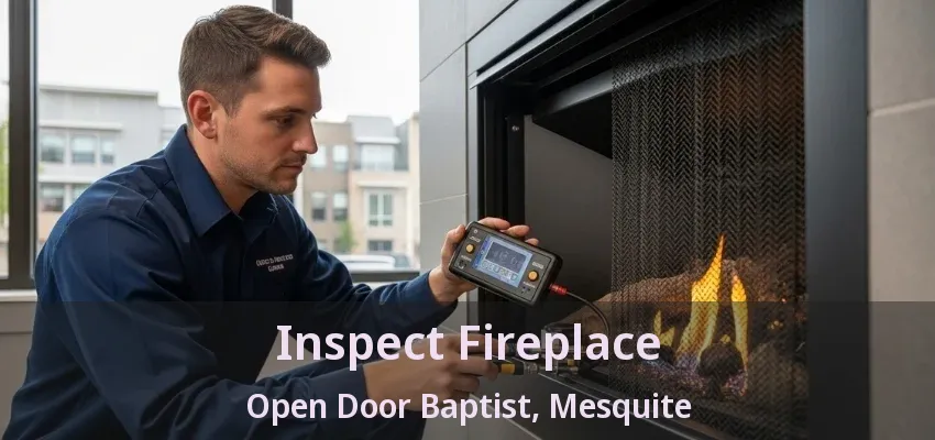 Inspect Fireplace Open Door Baptist, Mesquite - TX