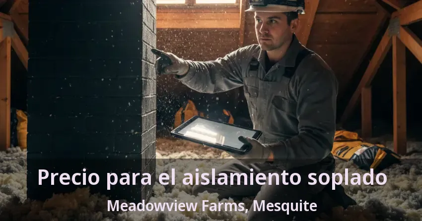 Precio para el aislamiento soplado Meadowview Farms, Mesquite - TX