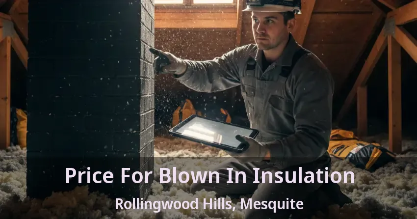 Price For Blown In Insulation Rollingwood Hills, Mesquite - TX