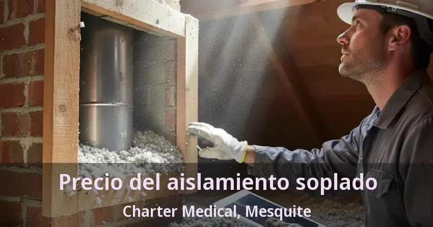 Precio del aislamiento soplado Charter Medical, Mesquite - TX