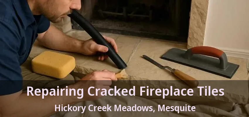 Repairing Cracked Fireplace Tiles Hickory Creek Meadows, Mesquite - TX Repairing Cracked Fireplace Tiles Hickory Creek Meadows, Mesquite - TX