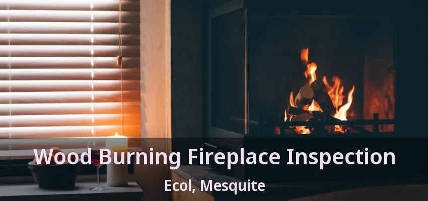 Wood Burning Fireplace Inspection Ecol, Mesquite - TX