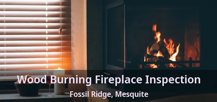 Wood Burning Fireplace Inspection Fossil Ridge, Mesquite - TX